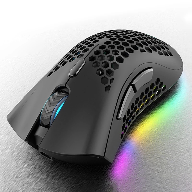 BM600 recarregável USB 2.4G sem fio RGB Light Honeycomb