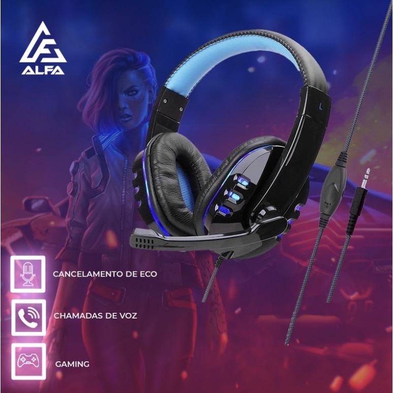 Fone Gamer A-302 P2 Microfone HeadPhone Para Ps4